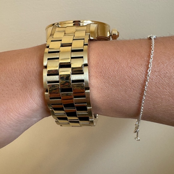 EUC Tory Burch Orange and Gold Toned Watch - Picture 2 of 5